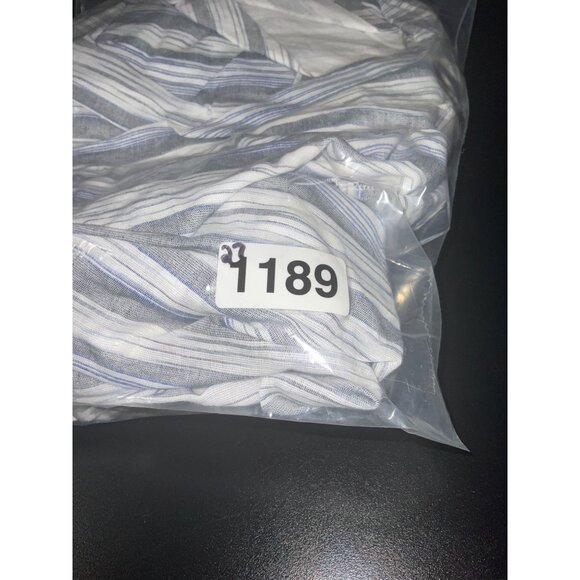 LULUS Vacay Babe‎ Grey Stripe Halter Maxi Dress New with Tags Large - Picture 11 of 11